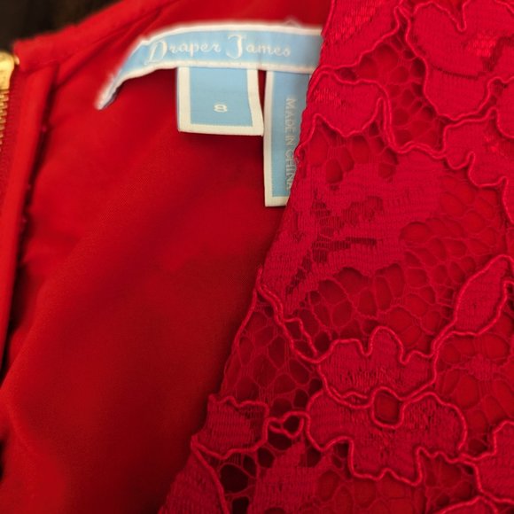 Draper James Blooming Lace Red Dress - Picture 5 of 9